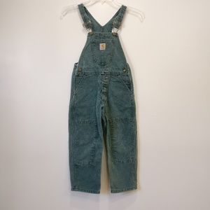 Carhartt Heavy Duty Green Jean Overalls Size 5